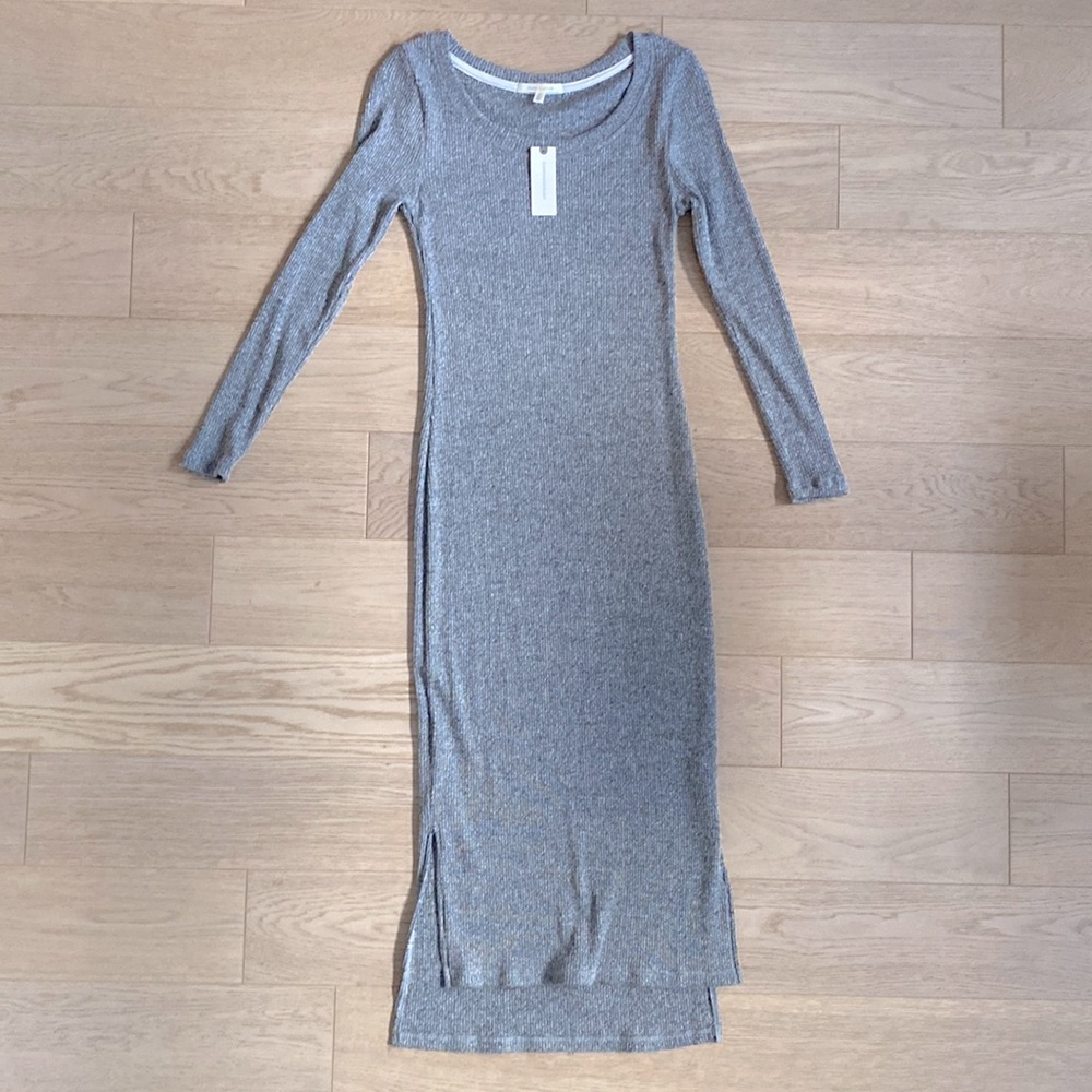 Anthropologie | Gray Sweater Dress Long Sleeve